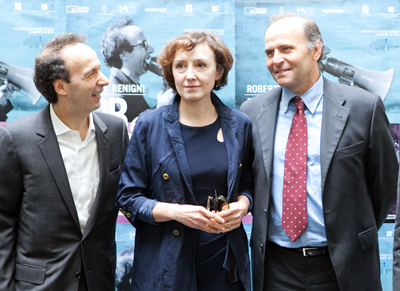 foto inaugurazione mostra di benigni